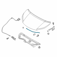 OEM 2015 Nissan NV200 Rod-Hood Support Diagram - 65771-3LM0C