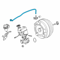 OEM 2016 Jeep Cherokee Hose-Brake Booster Vacuum Diagram - 4581560AF