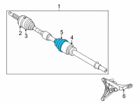 OEM Nissan Rogue Dust Boot Kit-Repair, Inner Diagram - C9G41-6RA2D