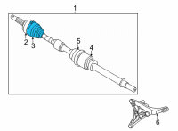 OEM Nissan Rogue Dust Boot Kit-Repair, Outer Diagram - C924A-4BA1A