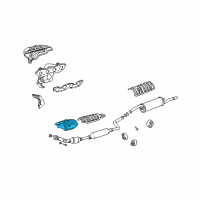 OEM 2004 Toyota Echo Heat Shield Diagram - 58151-52010