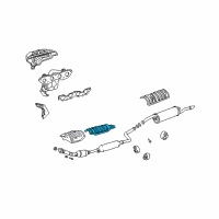 OEM 2004 Scion xB Heat Shield Diagram - 58153-52050