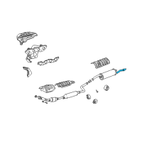 OEM 2004 Scion xB Tailpipe Extension Diagram - 17448-21030