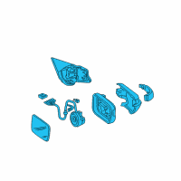 OEM 2008 Acura TL Door Mirr (White Diamond Pearl) Diagram - 76250-SEP-A12ZD