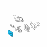 OEM Acura Mirror Sub-Assembly, Passenger Side (Heated) Diagram - 76203-SEP-A11