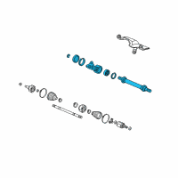 OEM 2012 Honda Fit Shaft Assembly, Half Diagram - 44500-TF0-Y00