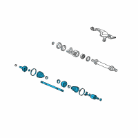 OEM 2012 Honda Fit Driveshaft Assembly, Passenger Side Diagram - 44305-TK6-A11