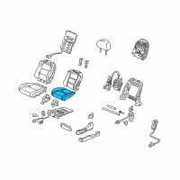 OEM 2005 Acura TL Pad Assembly, Left Front Seat Cushion Diagram - 81537-SEP-A02