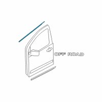 OEM 2006 Nissan Titan MOULDING Assembly - Front Door Outside, RH Diagram - 80820-ZC30A