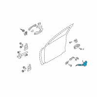 OEM 2011 Hyundai Elantra Latch & ACTUATOR Assembly-Front Door, L Diagram - 81310-2L020