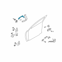 OEM 2008 Hyundai Elantra Door Handle Assembly, Exterior Diagram - 82651-2H000