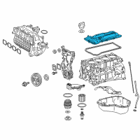 OEM 2016 Lexus RC200t Cover Sub-Assembly, Cylinder Diagram - 11201-36020