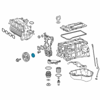 OEM Toyota Camry Front Cover Seal Diagram - 90311-42061