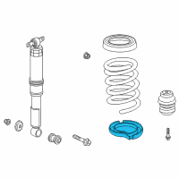 OEM 2016 Honda Odyssey Seat, R. RR. Spring (Lower) Diagram - 52744-TK8-A00