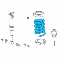 OEM 2013 Honda Odyssey Spring, Right Rear Diagram - 52441-TK8-A12