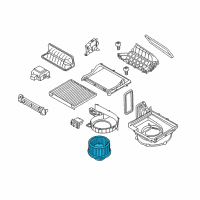 OEM 2015 Hyundai Genesis Motor & Fan Assembly-A/C Blower Diagram - 97113-B1000