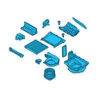 OEM Hyundai Genesis Blower Unit Diagram - 97100-B1200