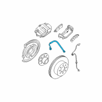 OEM Cadillac Escalade Hose Asm-Rear Brake Diagram - 25906097