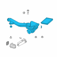 OEM BMW ActiveHybrid 3 Intake Silencer Diagram - 13-71-7-605-654