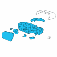 OEM 2019 Ford Expedition Mirror Assembly Diagram - JL1Z-17683-XD