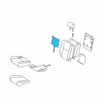 OEM 2011 Toyota Sequoia Seat Back Heater Diagram - 87530-0C030