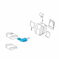 OEM 2017 Toyota Sequoia Seat Cushion Heater Diagram - 87510-0C050