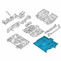 OEM 2021 Chrysler Pacifica Floor Pan-Center Floor Diagram - 68242976AG