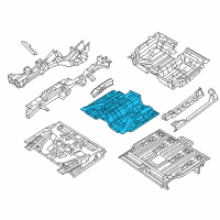 OEM 2017 Chrysler Pacifica Pan-STOWAGE Bin Diagram - 68226973AB