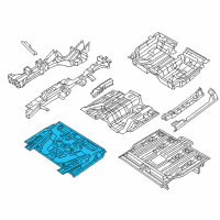 OEM 2020 Chrysler Voyager Pan-Front Floor Diagram - 68227614AA