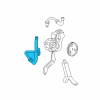 OEM 2003 Jeep Grand Cherokee Line-Power Steering Return Diagram - 52088775AB