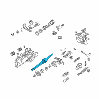 OEM Mercury Upper Shaft Diagram - YR3Z-3524-AA