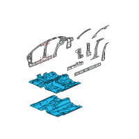 OEM 2007 Saturn Ion Panel Asm, Floor Diagram - 15922880