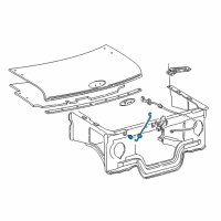 OEM Ford E-350 Club Wagon Support Rod Diagram - F7UZ-16826-AC
