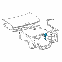 OEM 1993 Ford E-350 Econoline Club Wagon Lock Diagram - F2UZ-16700-A