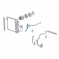 OEM Mercury Mariner Evaporator Tube Diagram - 6L8Z-19835-BA