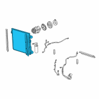 OEM Ford Escape Condenser Diagram - 6L8Z-19712-EB