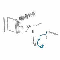 OEM 2001 Ford Escape Discharge Line Diagram - JU2Z19D734C