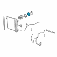 OEM 2005 Ford Escape Pulley Diagram - 5L8Z-19D784-AA
