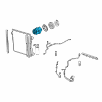 OEM 2005 Ford Escape Compressor Diagram - 5L8Z-19703-AA