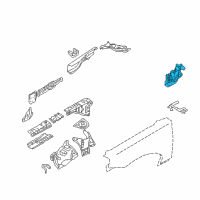 OEM Nissan Maxima Cover Splash HOODL Diagram - 64839-3Z800