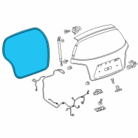 OEM 2016 Chevrolet Sonic Weatherstrip Diagram - 95472586