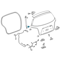 OEM 2015 Chevrolet Trax Lift Cylinder Stud Diagram - 96228420