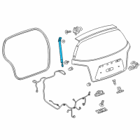 OEM Chevrolet Sonic Lift Cylinder Diagram - 95152167