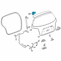 OEM 2014 Chevrolet Sonic Hinge Diagram - 42569543