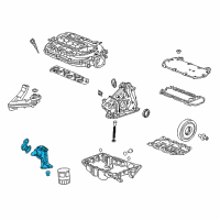 OEM 2010 Honda Pilot Base, Oil Filter Diagram - 15301-RN0-A00