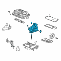 OEM 2010 Honda Accord Pump Assembly, Oil Diagram - 15100-R70-A02