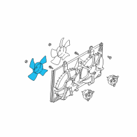 OEM 2005 Nissan Murano Fan-Motor Diagram - 21486-CA010