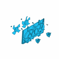 OEM Nissan Motor & Fan Assy-With Shroud Diagram - 21481-CA00B