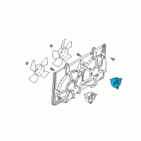 OEM 2003 Nissan Murano Motor Assy-Fan Diagram - 21487-AX00B