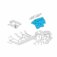 OEM Chevrolet Express Front Mount Diagram - 21998157